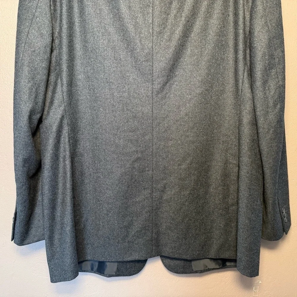 Giorgio Armani Classico Charcoal Gray Black Men's Wool & Cashmere Blazer 44R